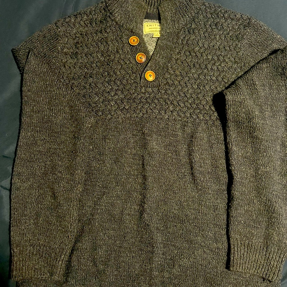 Knitwear sweater, blue, XL